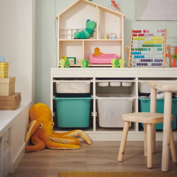 IKEA TROFAST Storage box, turquoise LARGE - Picture 13 of 15